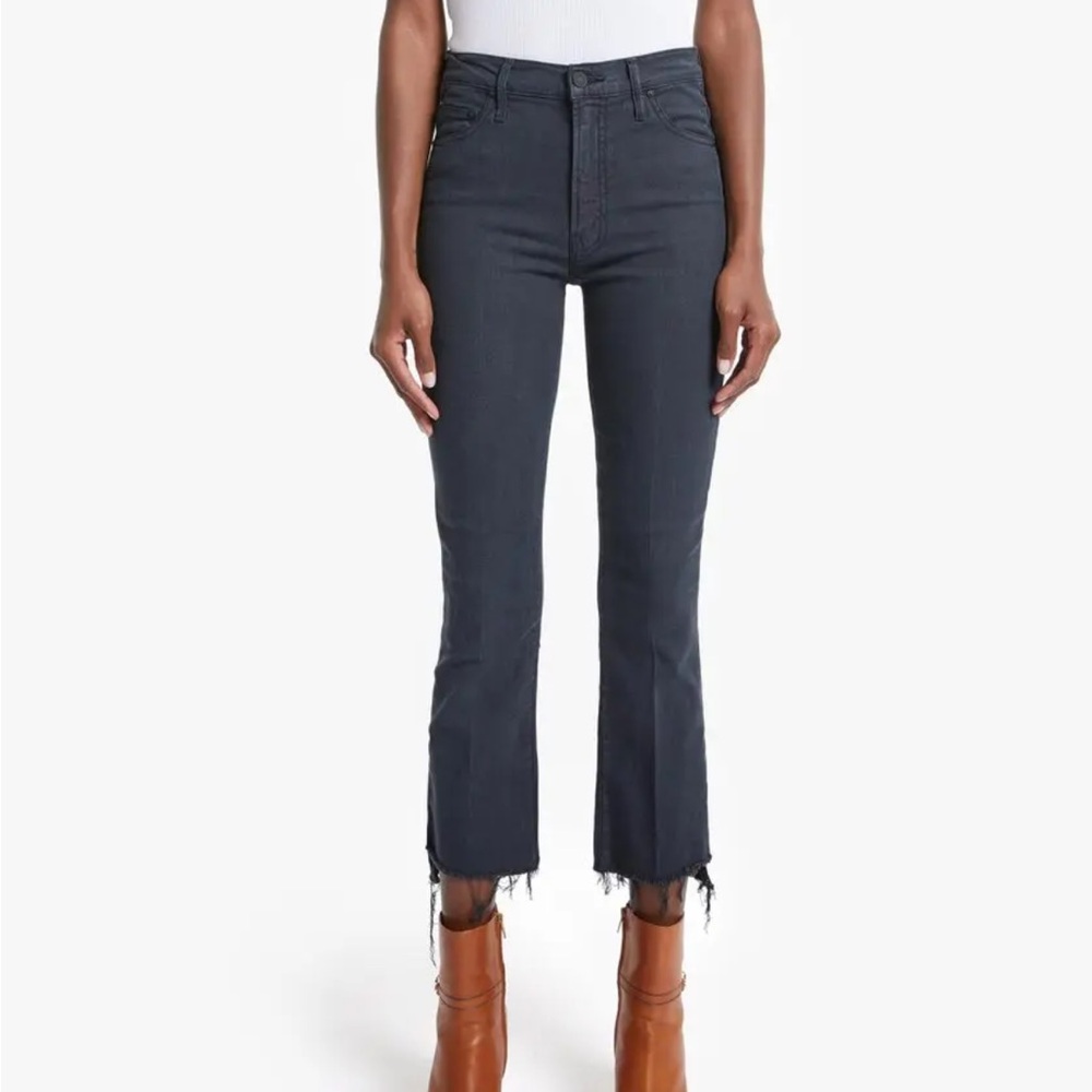 MOTHER The Insider Crop Step Fray Faded Jeans 27